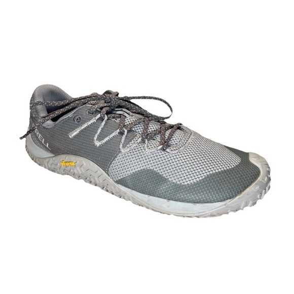 Merrell Trail Glove 7 Mens 9.5 J067657 Monument Grey Mesh Trail Running Shoes - Picture 1 of 15